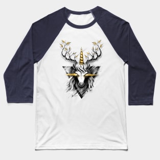 Deer Unicorn Baseball T-Shirt